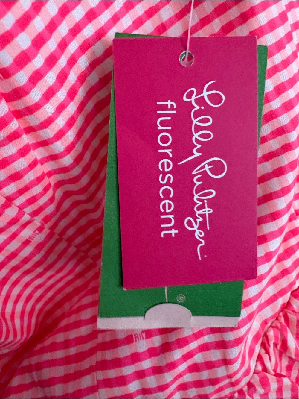 Lilly Pulitzer Fluorescent Fiesta Pink Pretty Garden Peplum Dress - Picture 4 of 5